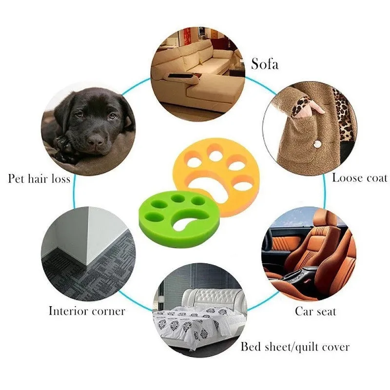 2PCs Reusable Pet Hair Remover Lint Catcher for Laundry