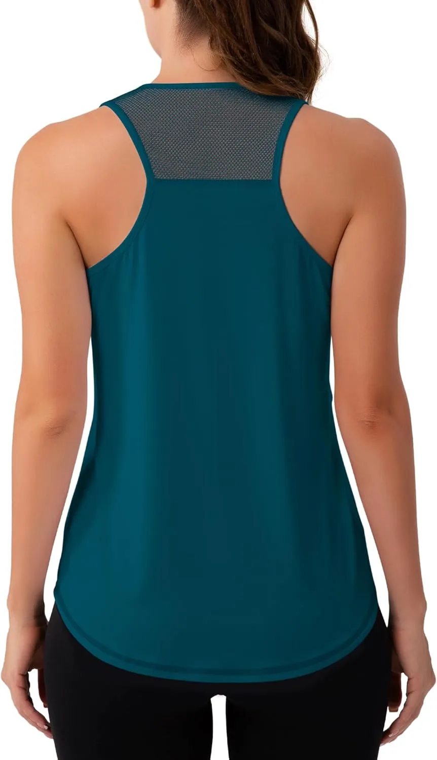 Aeuui Womens Workout Tops Sleeveless Racerback Tank Tops Mesh Yoga Athletic Running Shirts Gym Clothes for Women