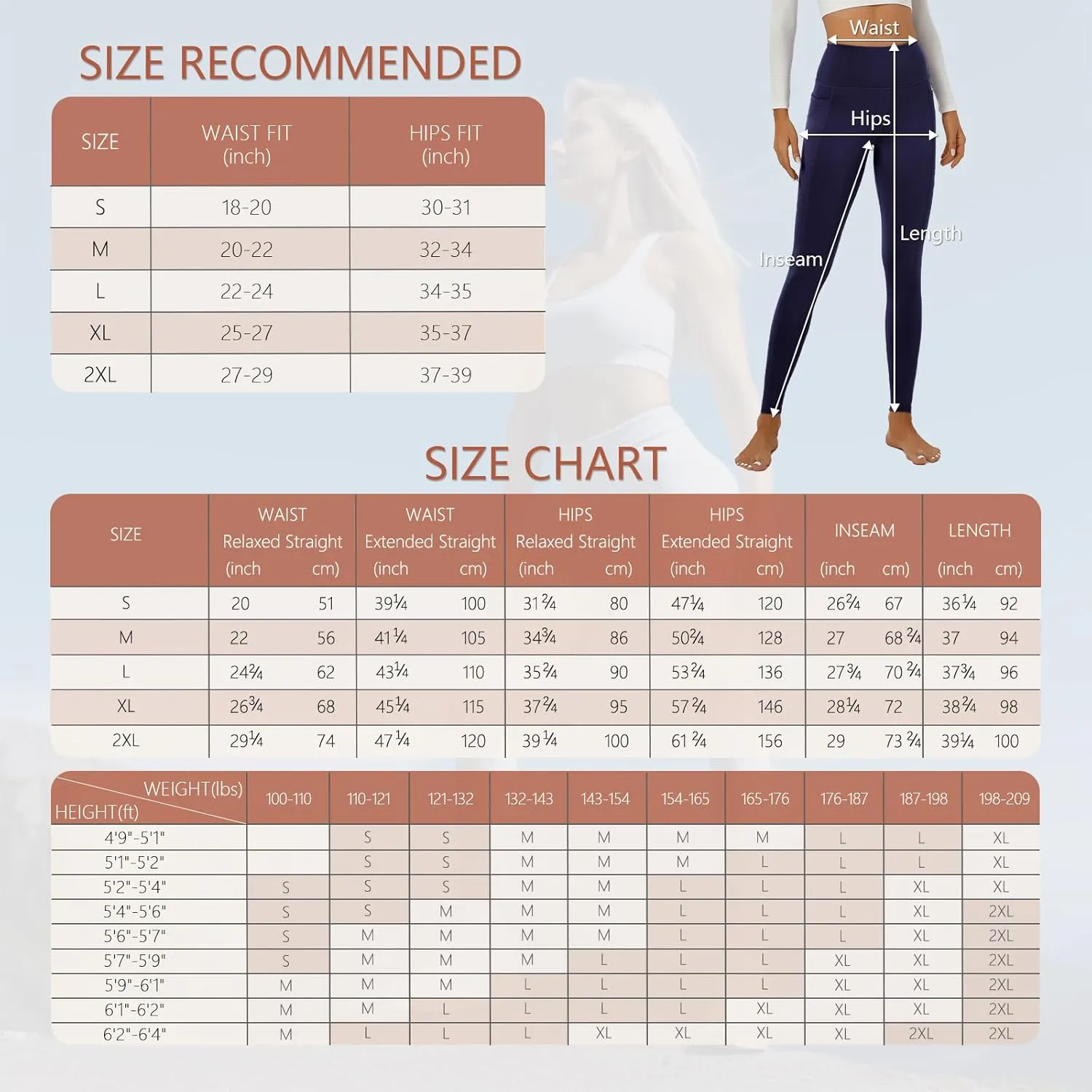 ALAVIKING Yoga Pants for Women Double Layer High Waisted Yoga Leggings Tummy Control Workout Pants with Pocket Stretchy