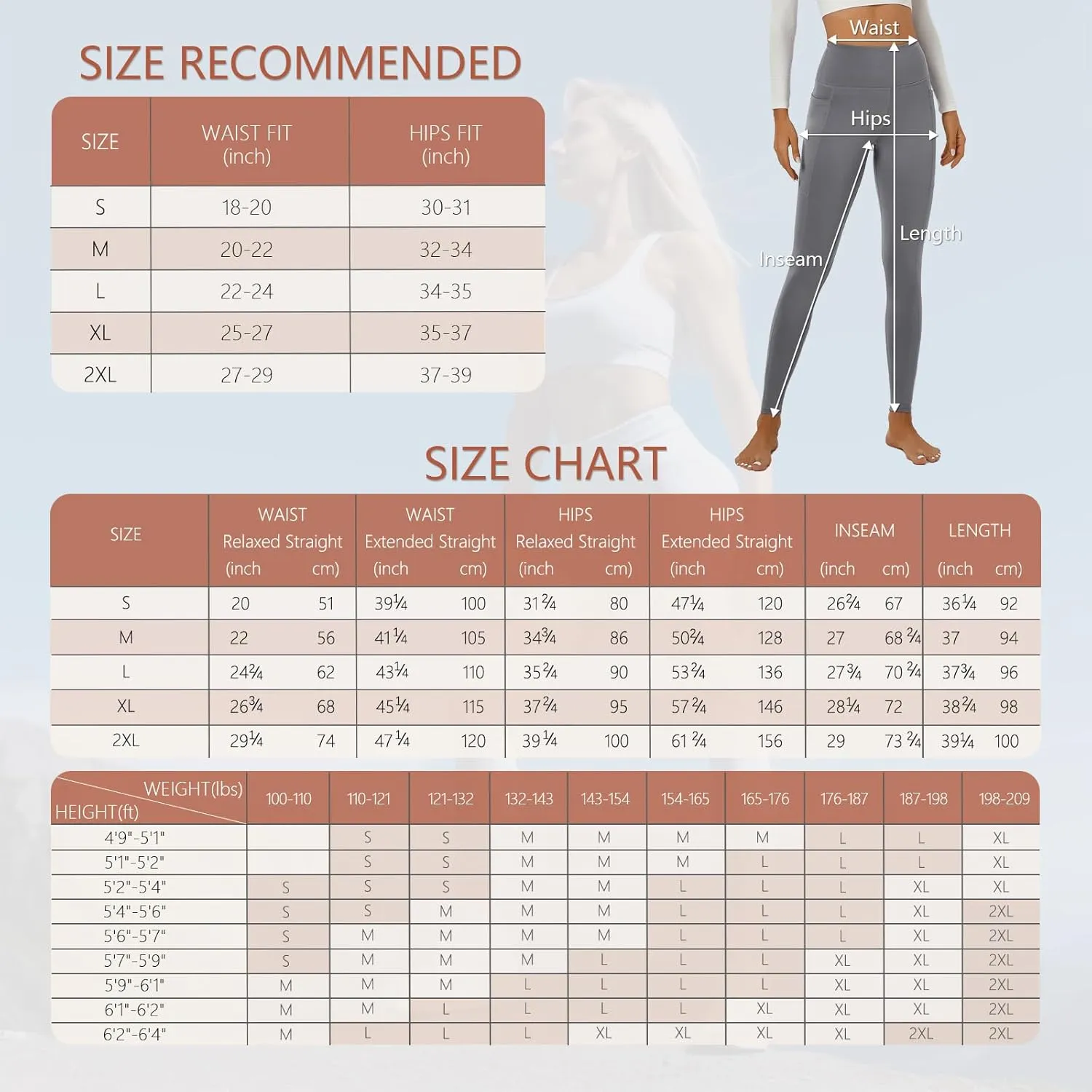 ALAVIKING Yoga Pants for Women Double Layer High Waisted Yoga Leggings Tummy Control Workout Pants with Pocket Stretchy