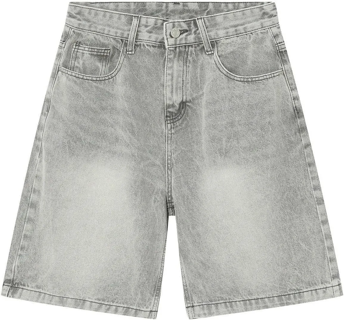 Baggy Jean Shorts for Men Jorts Casual Loose Fit Long Denim Shorts Wide Leg Y2K Hip Hop Trendy Outfits