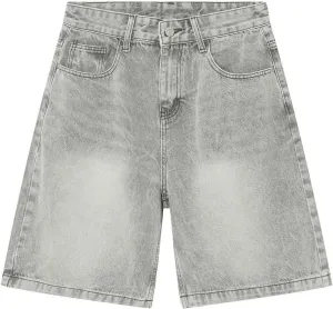 Baggy Jean Shorts for Men Jorts Casual Loose Fit Long Denim Shorts Wide Leg Y2K Hip Hop Trendy Outfits