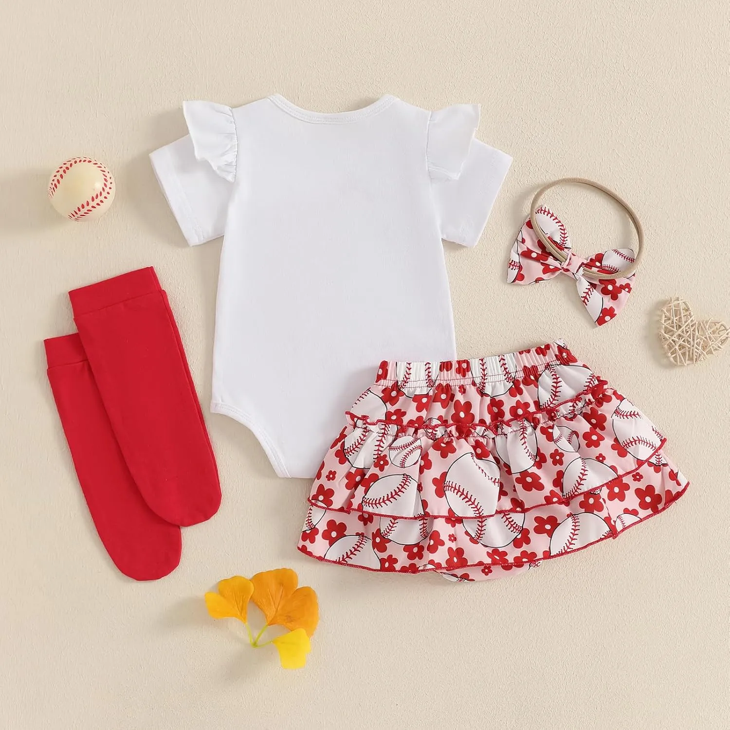 BeQeuewll Newborn Baby Girls Clothes Summer Daddys Girl Outfit Ruffle Romper Bow Tutu Shorts Heaband 3Pcs Girl Outfits