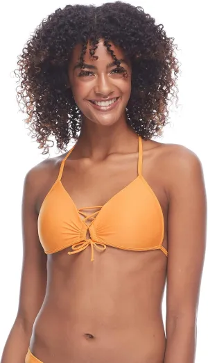Body Glove Women's Smoothies Baby Love Solid Molded Cup Push Up Triangle Bikini Top Swimsuit