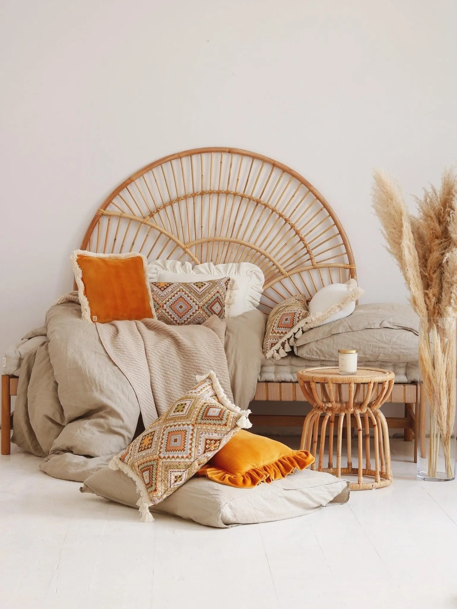 Bolster „Boho Tribe“ mit Fransen