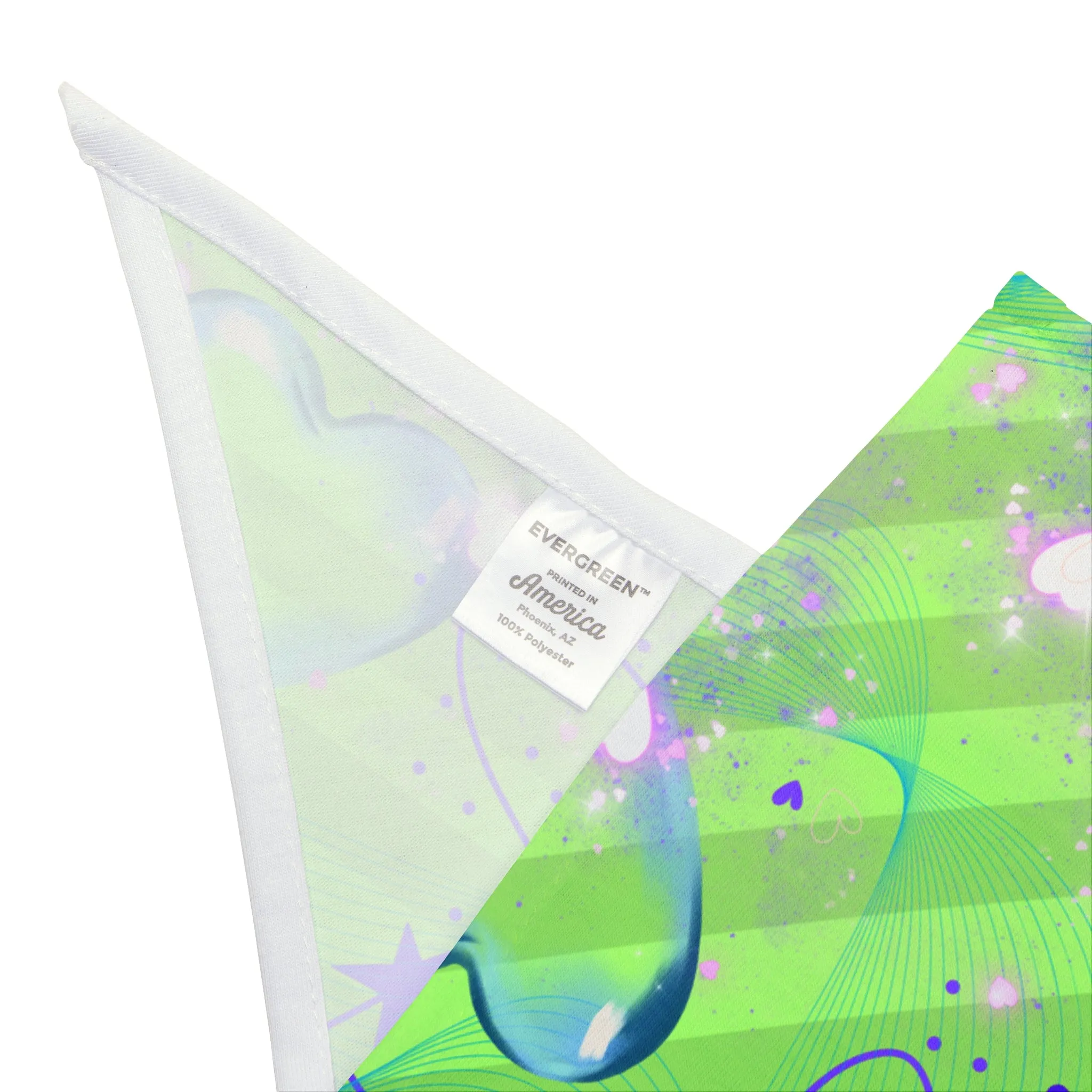 Bright Neon Green Pet Bandana with Fun "I'm a Magical Mutt" Design, Doggy Daycare and Special Occasion Pet Accessory, Pet Lover Dog Mom Gift