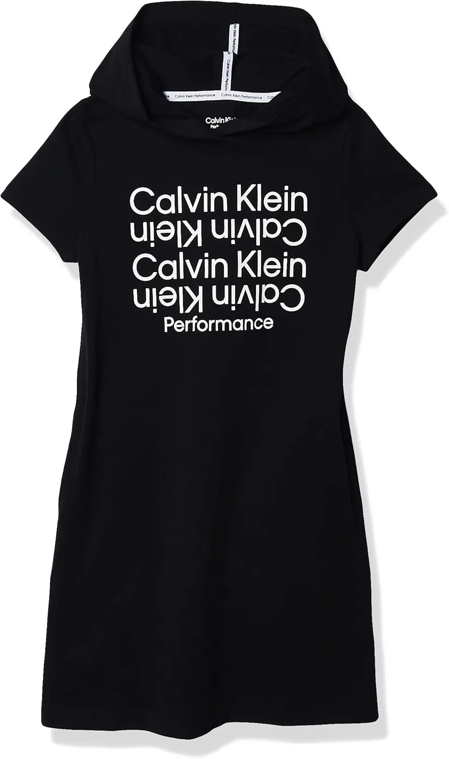 Calvin Klein Girls' Performance Sport Hoodie Sweatshirt Dress