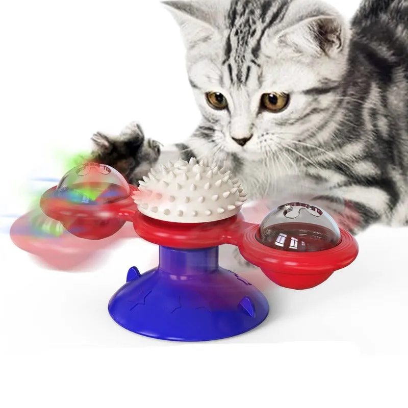 Cat Spinning Catnip-Scratching Toy
