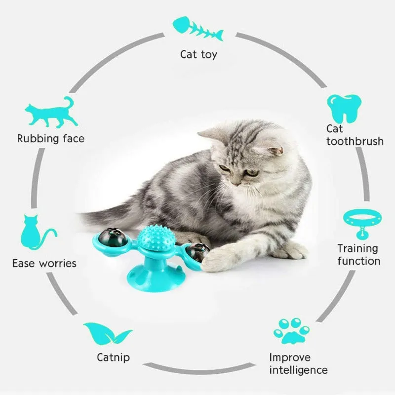 Cat Spinning Catnip-Scratching Toy