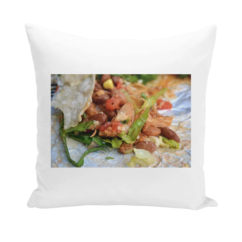 Chicken Burrito Throw Pillows