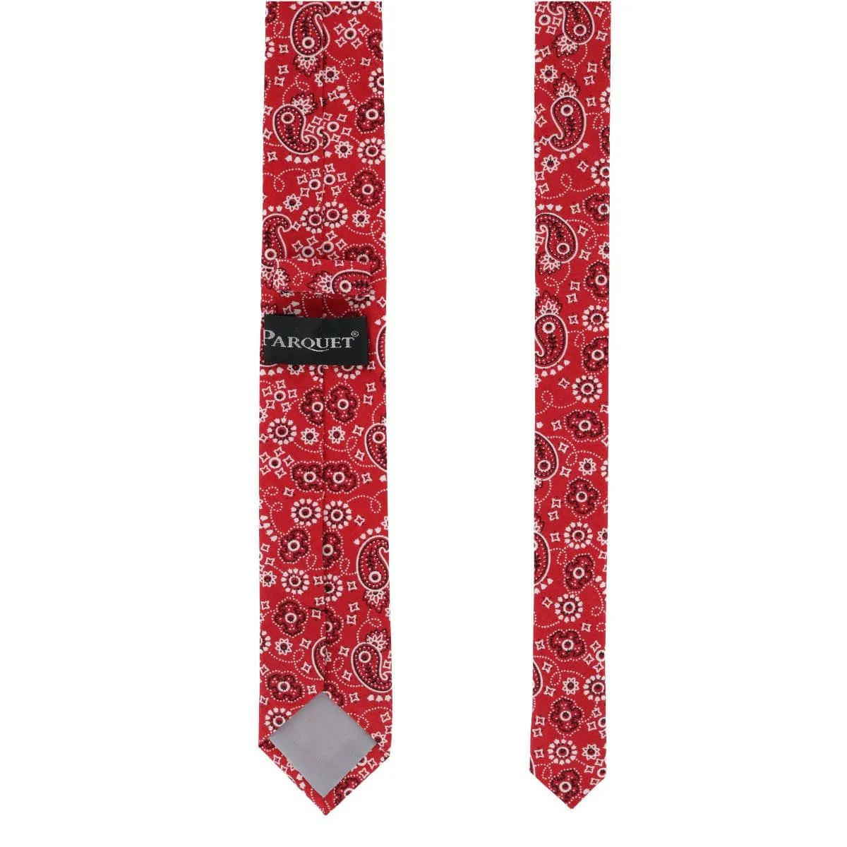 CTM® Men's Cotton Bandana Print Tie