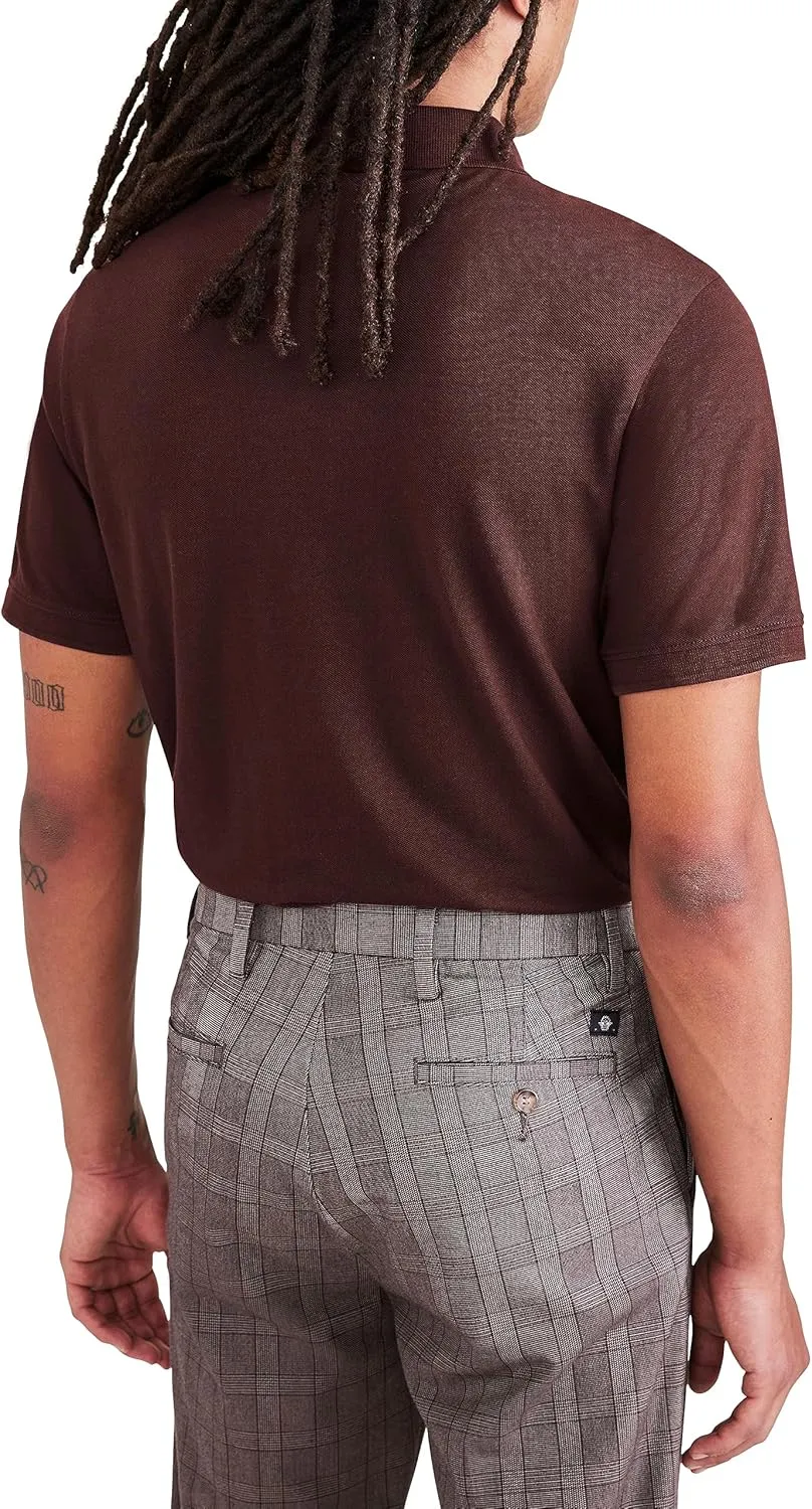 DOCKERS Mens Slim Fit Short Sleeve Polo