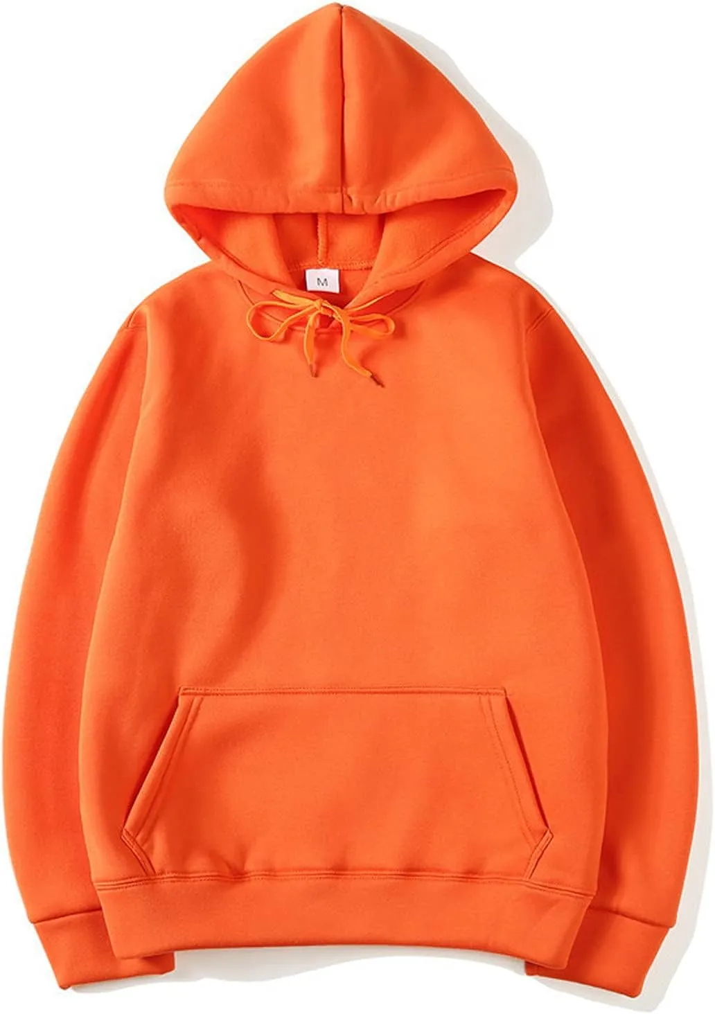 DuDubaby Mens Fleece Sweatshirt Street Man Loose Blank Fleece Sweater Large Long Sleeve Hoodie Vintage Clothes