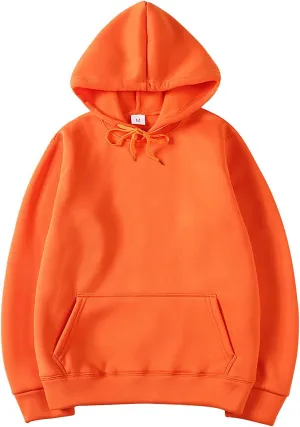 DuDubaby Mens Fleece Sweatshirt Street Man Loose Blank Fleece Sweater Large Long Sleeve Hoodie Vintage Clothes
