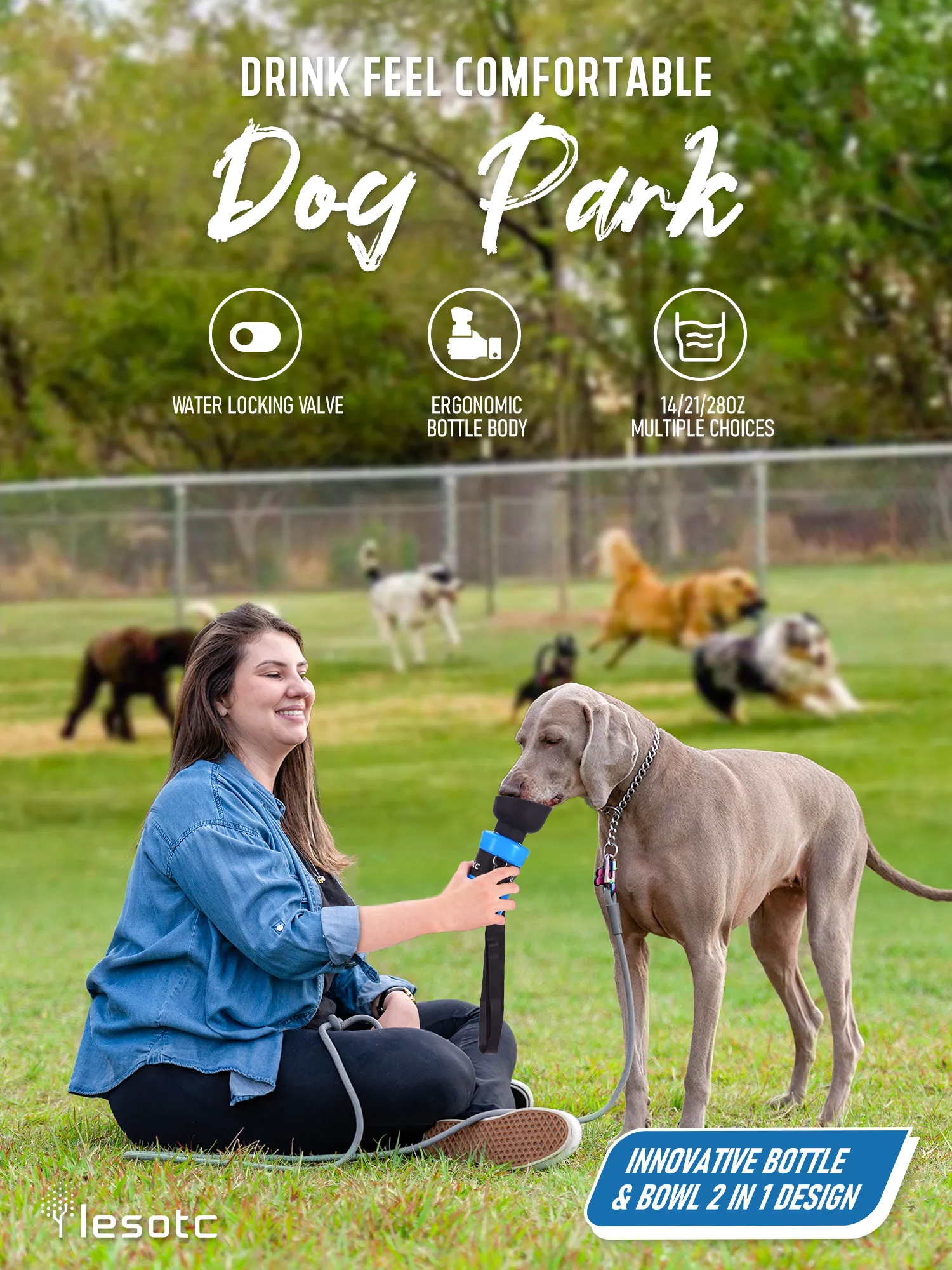 Foldable Dog Water Bottle-3rd Gen