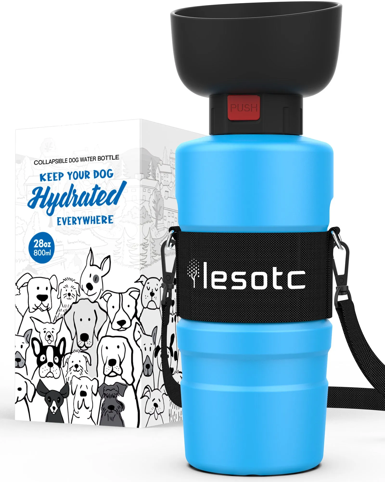 Foldable Dog Water Bottle-3rd Gen