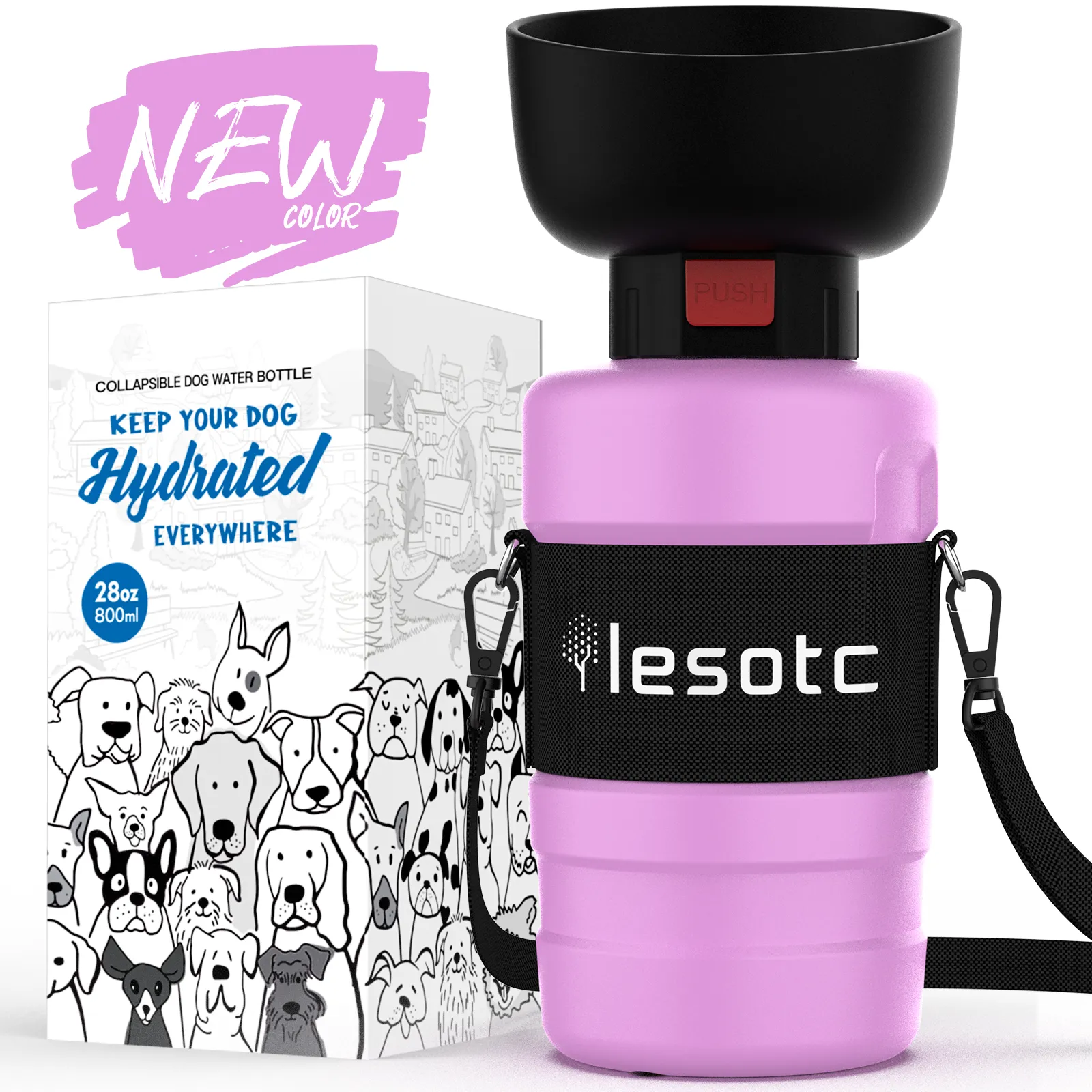 Foldable Dog Water Bottle-3rd Gen