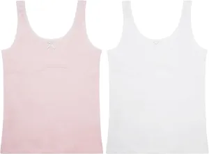 Happy Cherry Training Bras for Teens Girls Camisoles Long Bralette Bra Seamless Lightly Padded Sport Bra Wire Free 7-12 Years