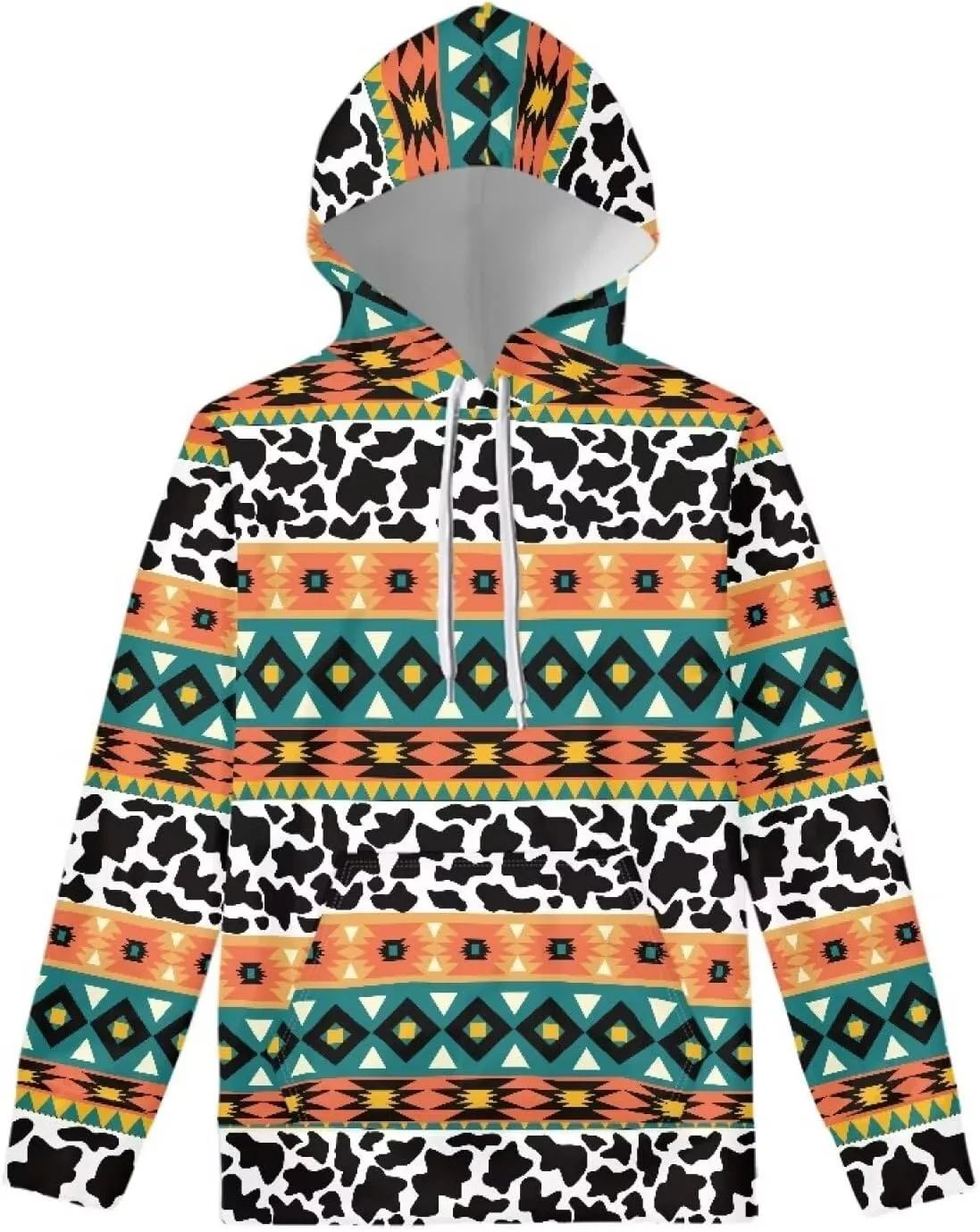 Howilath Womens Plus Size Hoodies Tops, Colorful Splash Galaxy Hoody Tie-dye Puppy Dogs Long Sleeve Shirts fall Tunic Tops