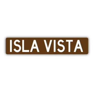 Isla Vista Street Sign Sticker
