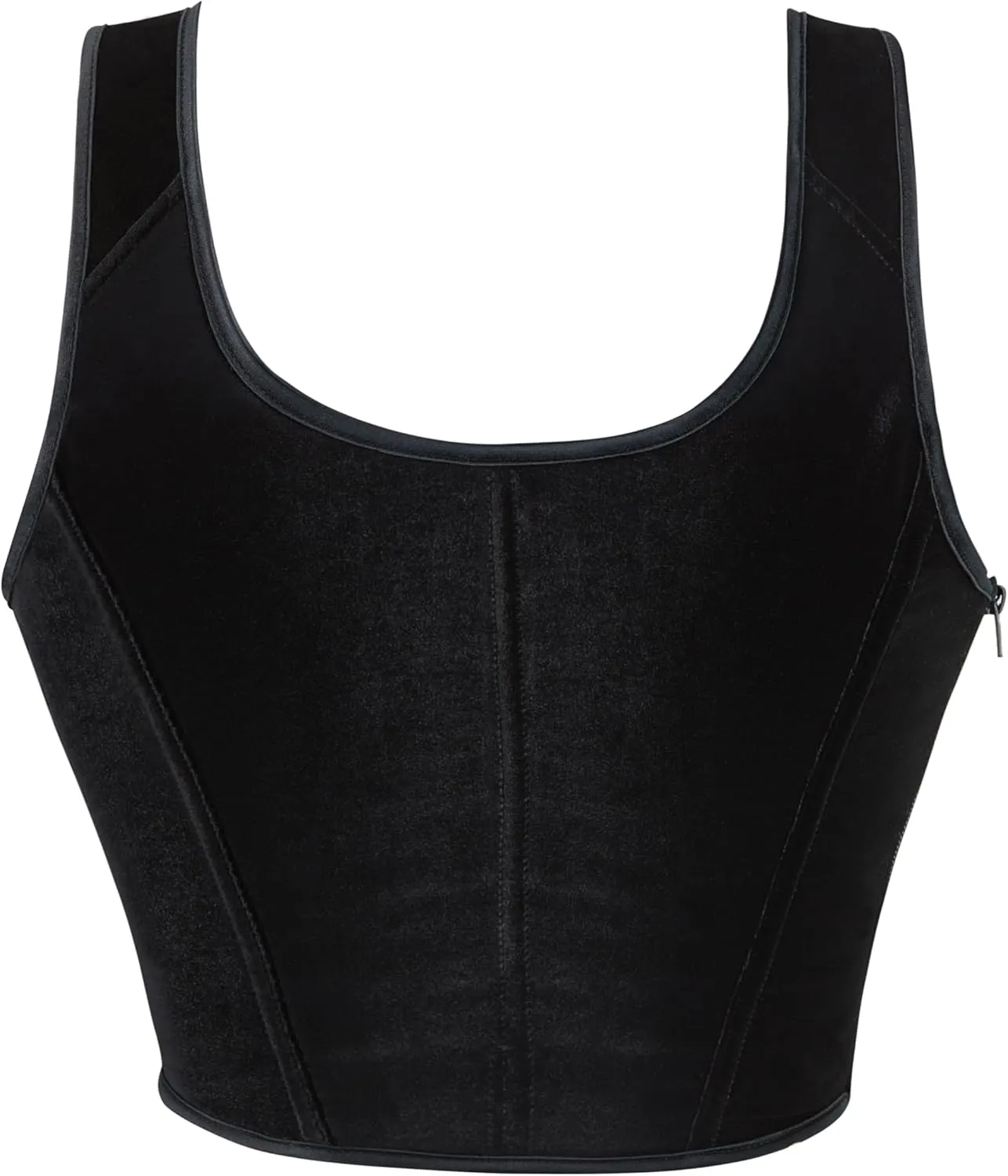 IZUS Steampunk Gothic Bustier Corset Tops for Women Lace-up Push Up Shapewear Crop Tops Tank Bodice Camisole Vest