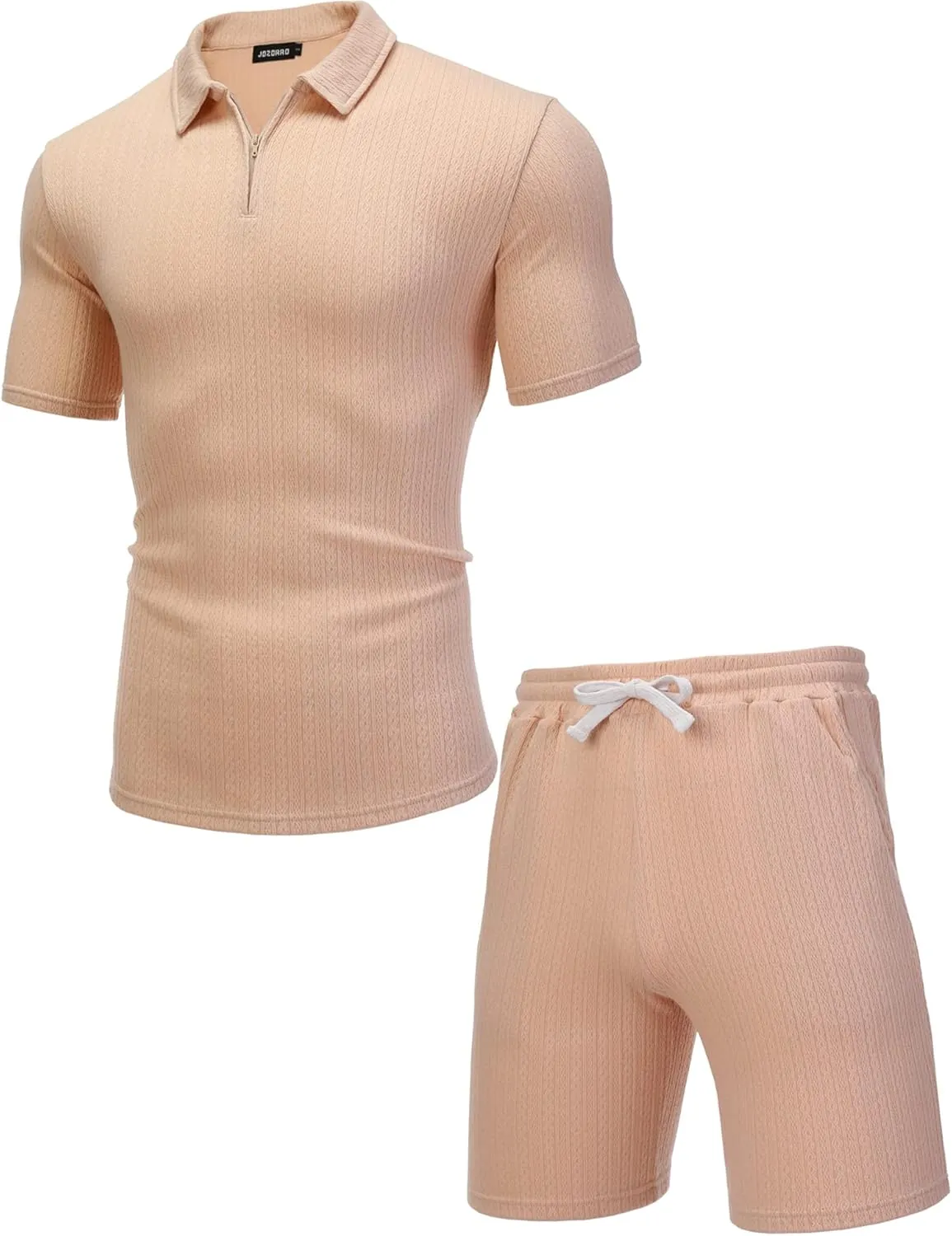 JoZorro Mens Polo Shirts and Shorts Set Tracksuit Fashion Casual Summer 2 Piece Outfits for Men