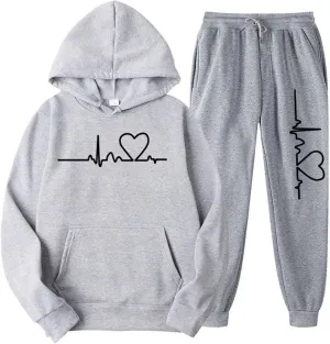 Lounge Sets for Women Two Piece Outfits Sweatsuits Graphic Hoodies Sweatpants 2 Piece Tracksuit Set 2024 Fall Trendy