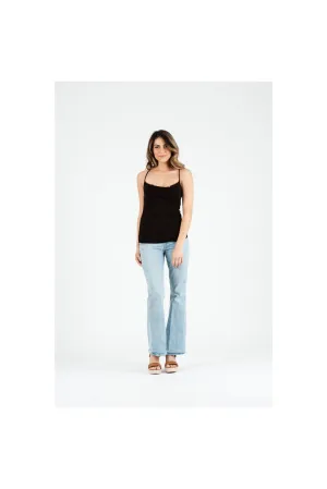 Lucca Couture Kelsie Drape Cami In Black