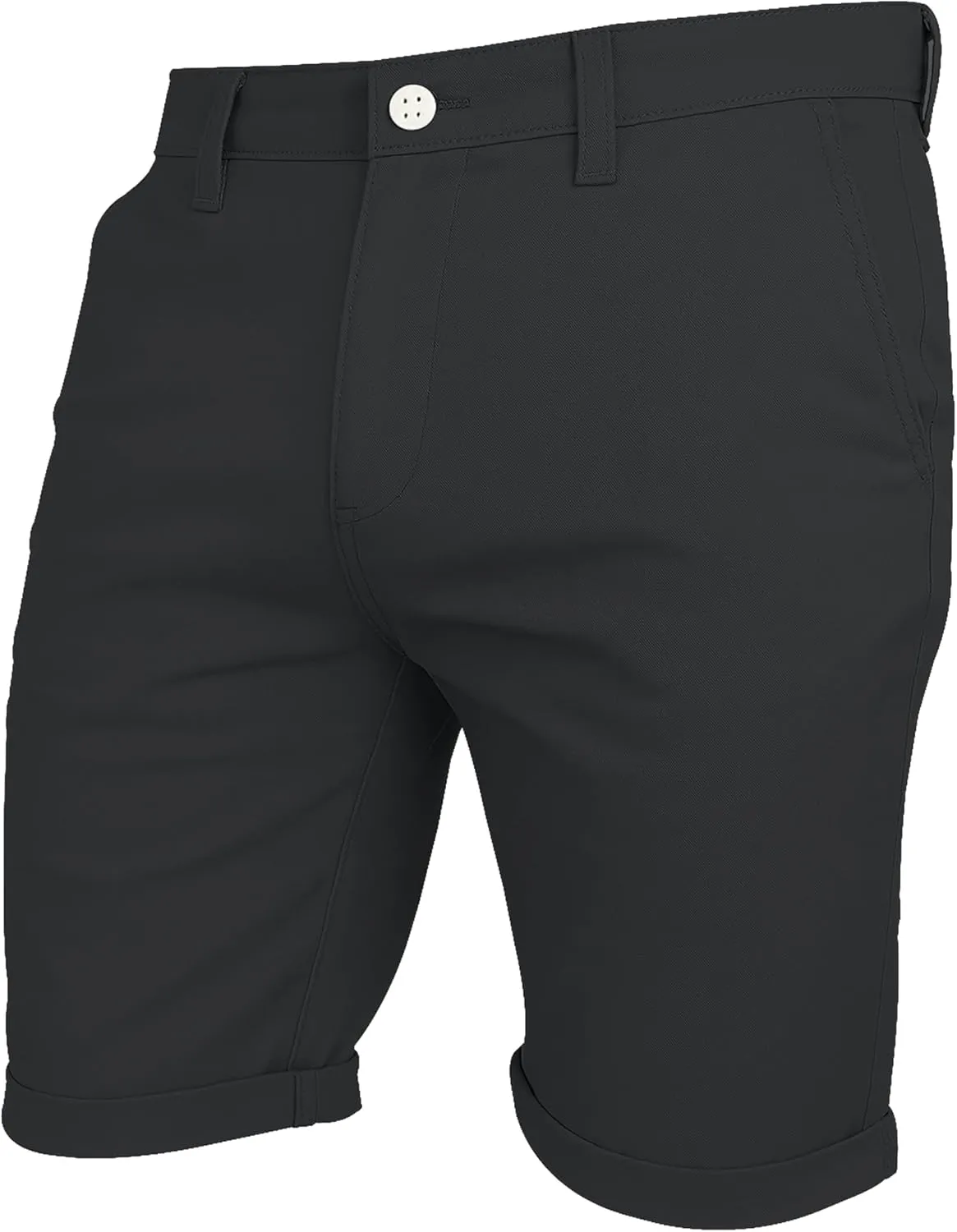 Mens Chino Shorts Casual Cargo Combat Flat Front 100% Cotton Half Pant