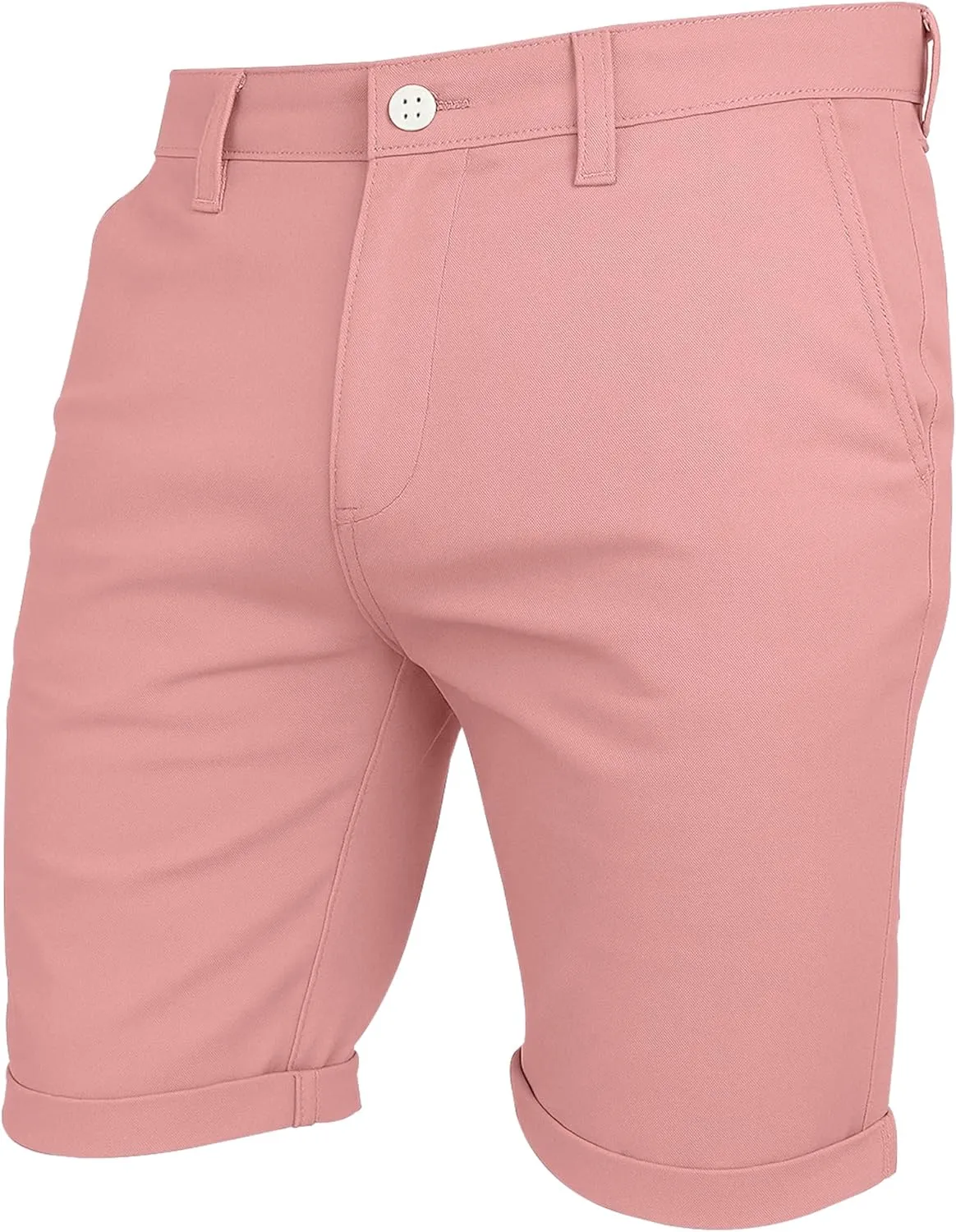 Mens Chino Shorts Casual Cargo Combat Flat Front 100% Cotton Half Pant