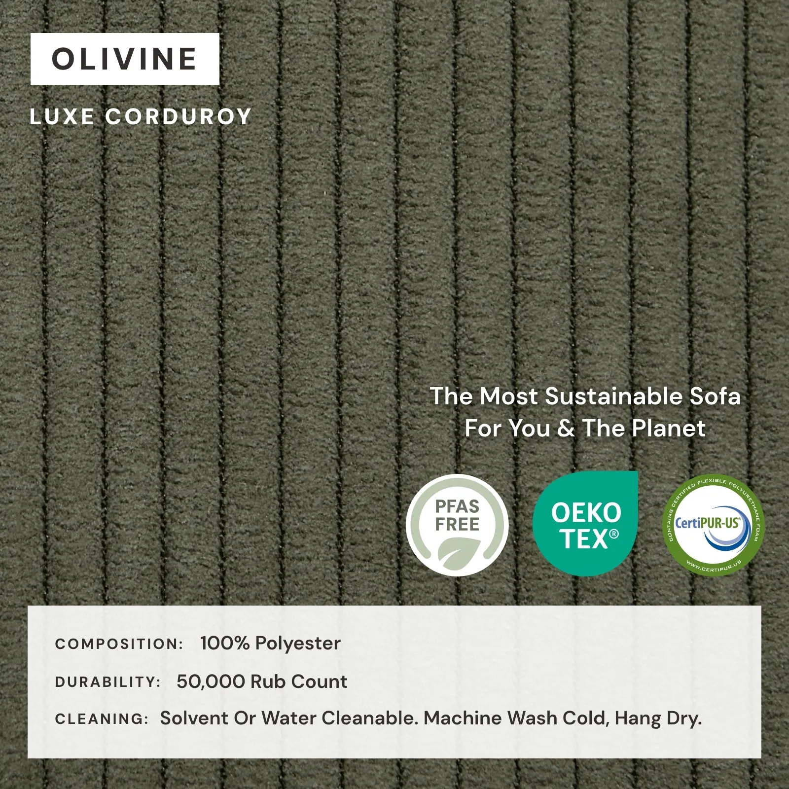 Modular Washable 8-Seater Open-Ends U-Sectional   Ottoman in Olivine | Memorix  Seat | Cloud Pillow