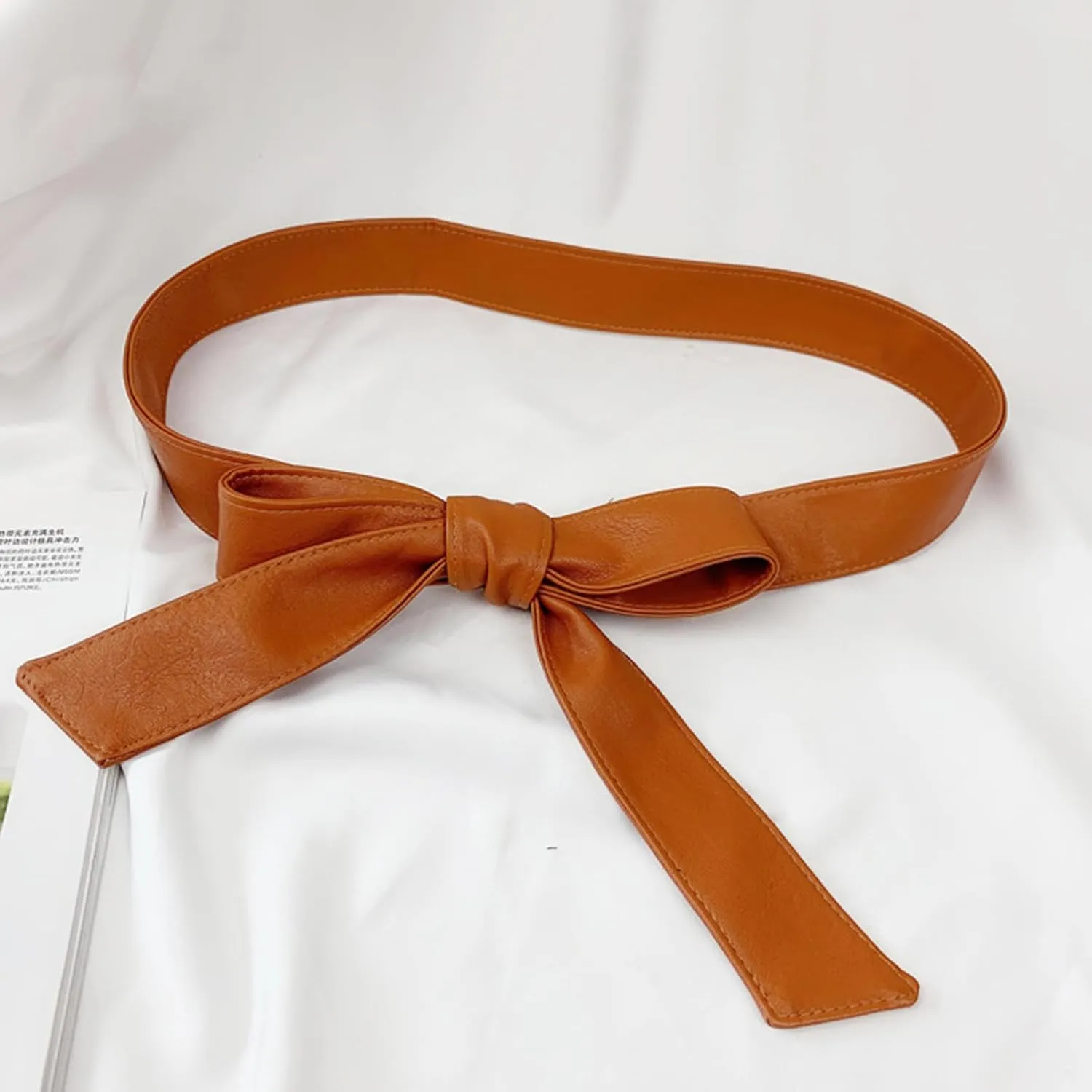 Muloo Women's Trench Coat Belt, Adjustable Waist Belt, Brown, Approx. 175cm/68.90in