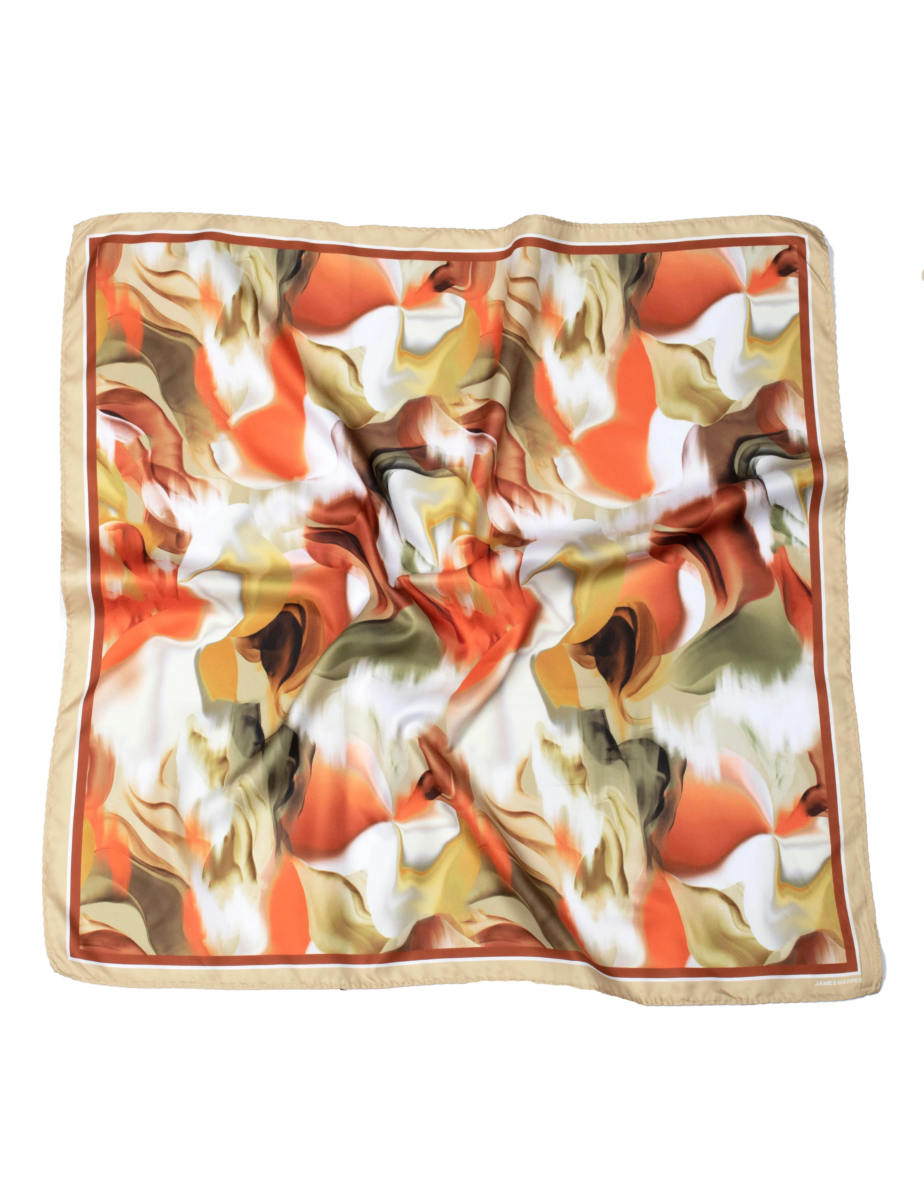 Natural Fluid Print Bandana