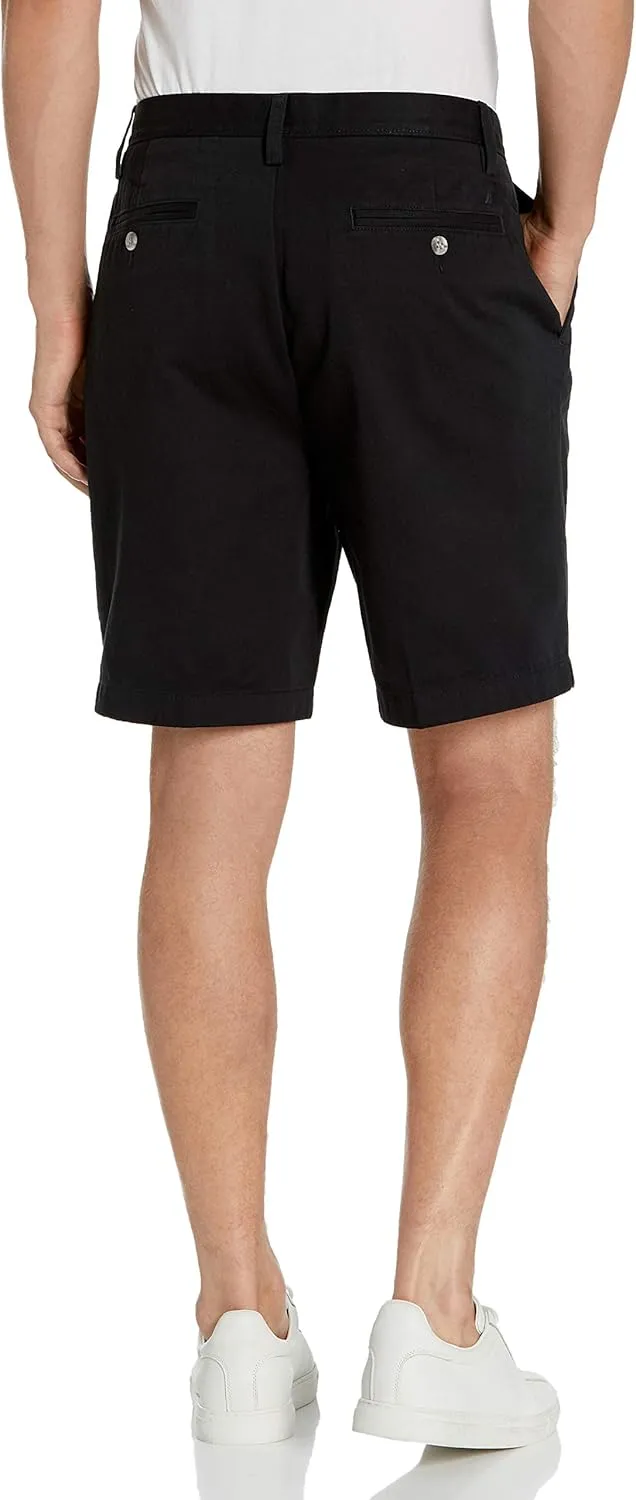 Nautica Men's Cotton Twill Flat Front Chino Short