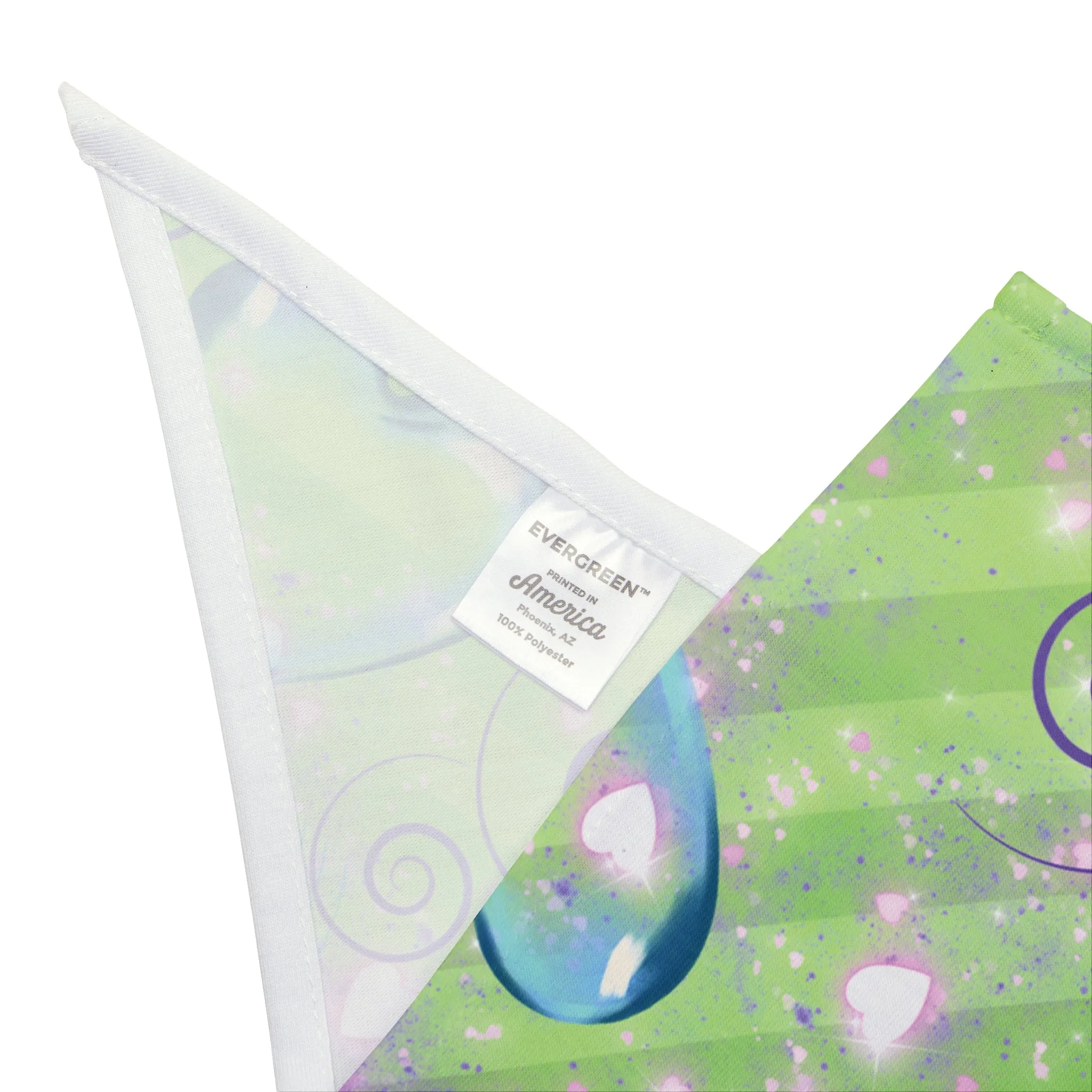 Neon Green Political Pet Bandana With Upbeat "Indivisible" Slogan For Peacefully Protesting Dogs Who March With Their Peeps, Pro-Democracy Dog Mom Gift