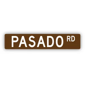 Pasado Rd. Street Sign Sticker