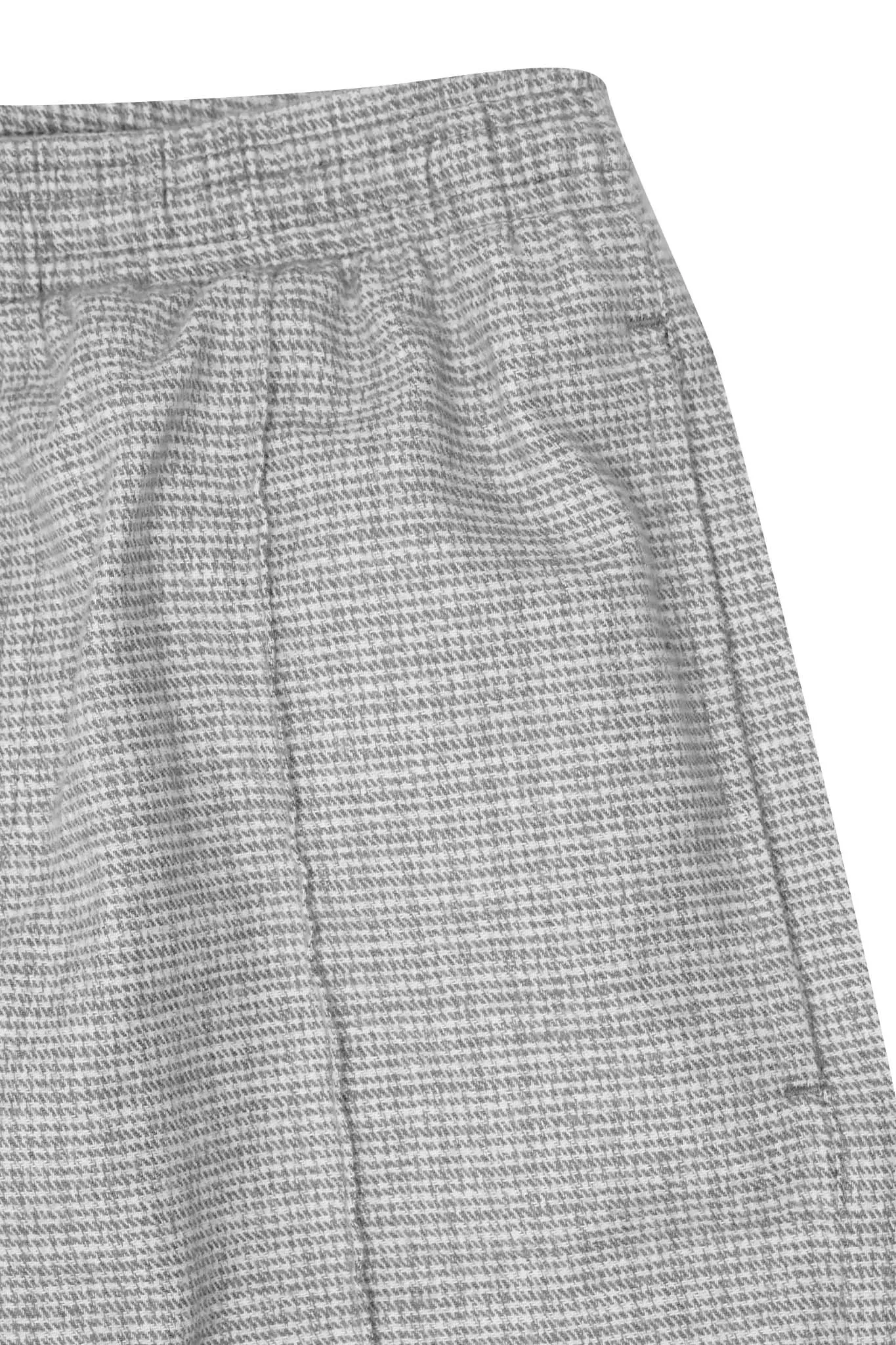 PLEATED WIDE LOUNGE PANTS IN WALL STREET GREY