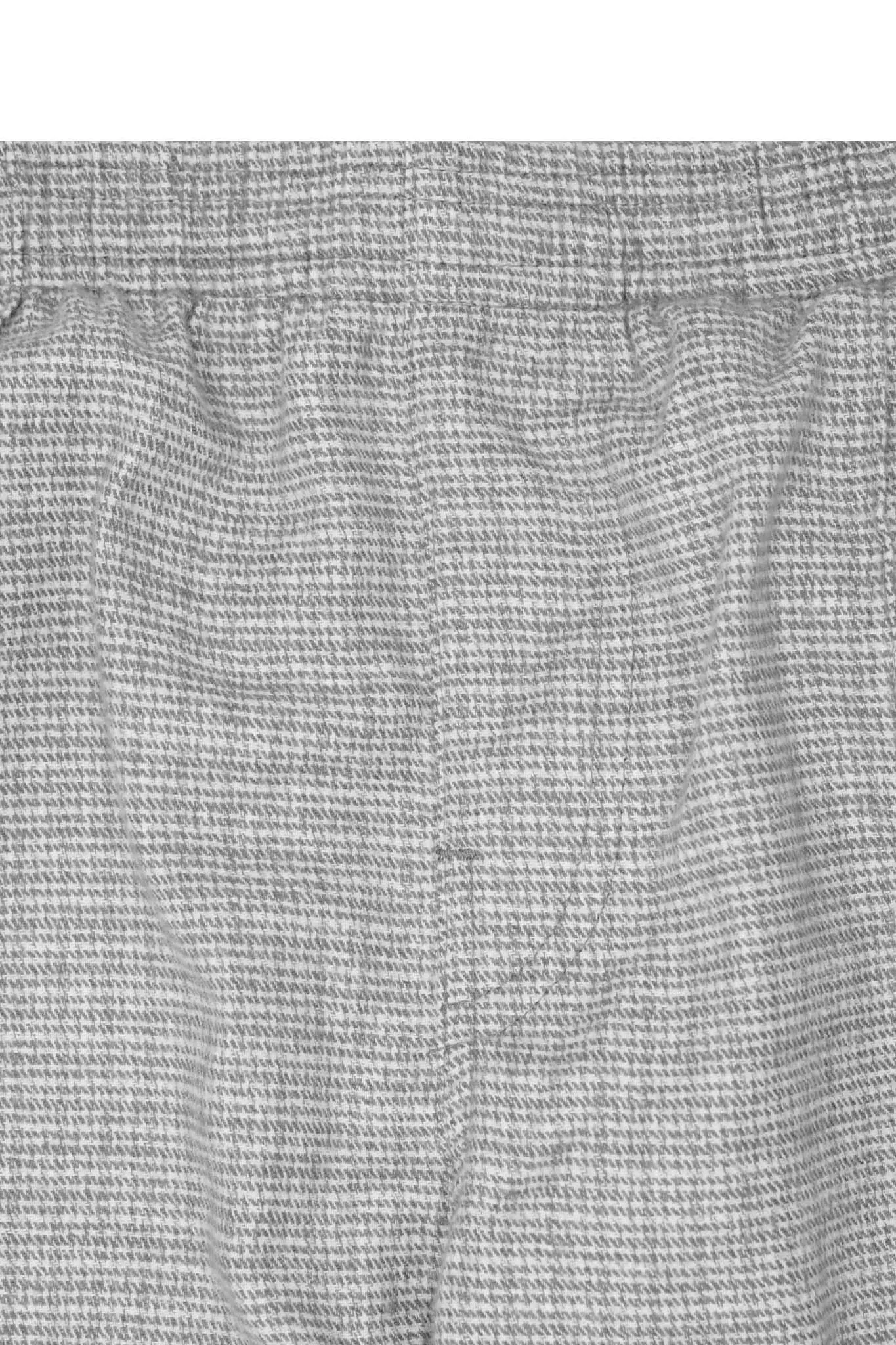 PLEATED WIDE LOUNGE PANTS IN WALL STREET GREY