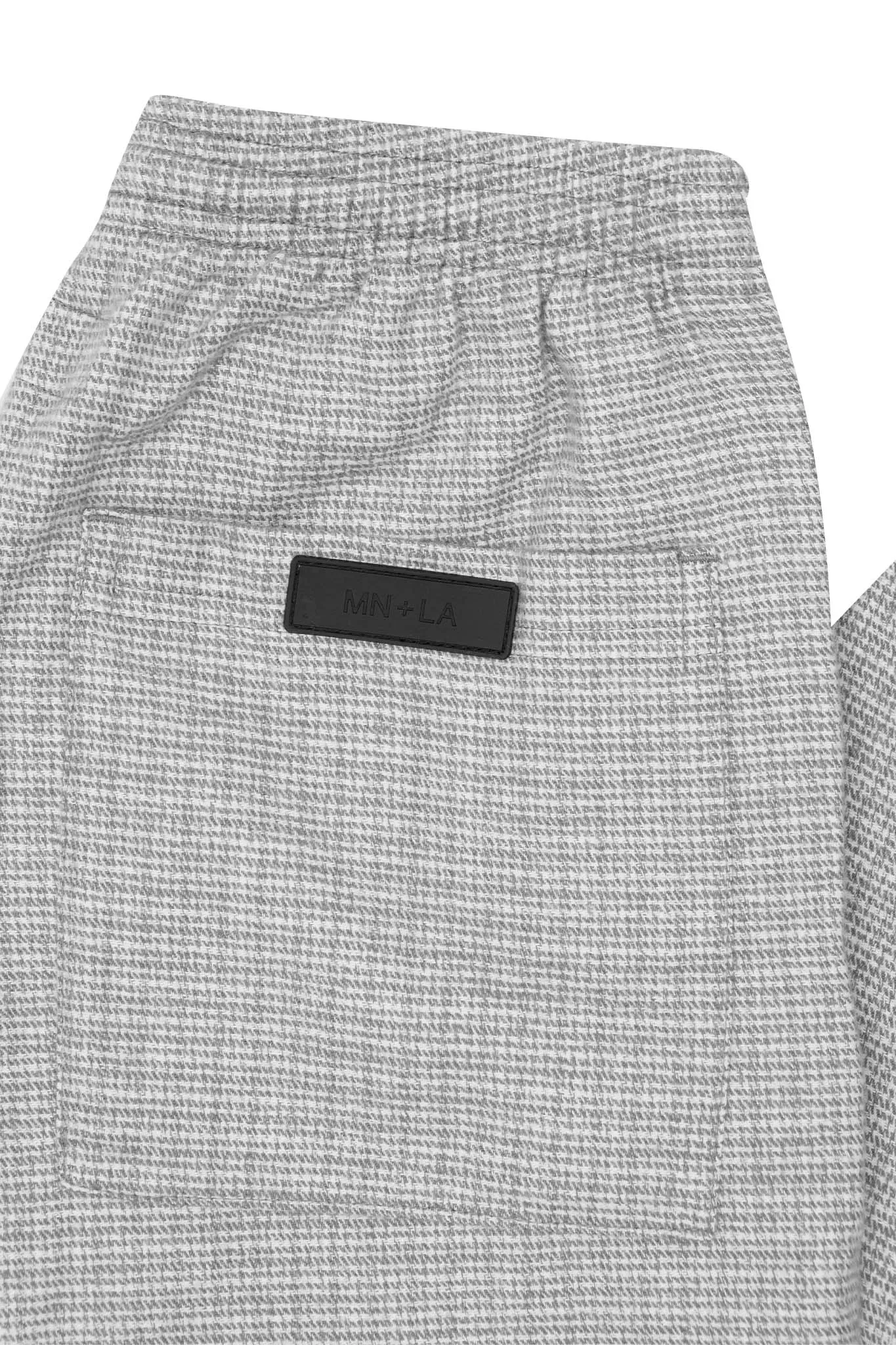 PLEATED WIDE LOUNGE PANTS IN WALL STREET GREY