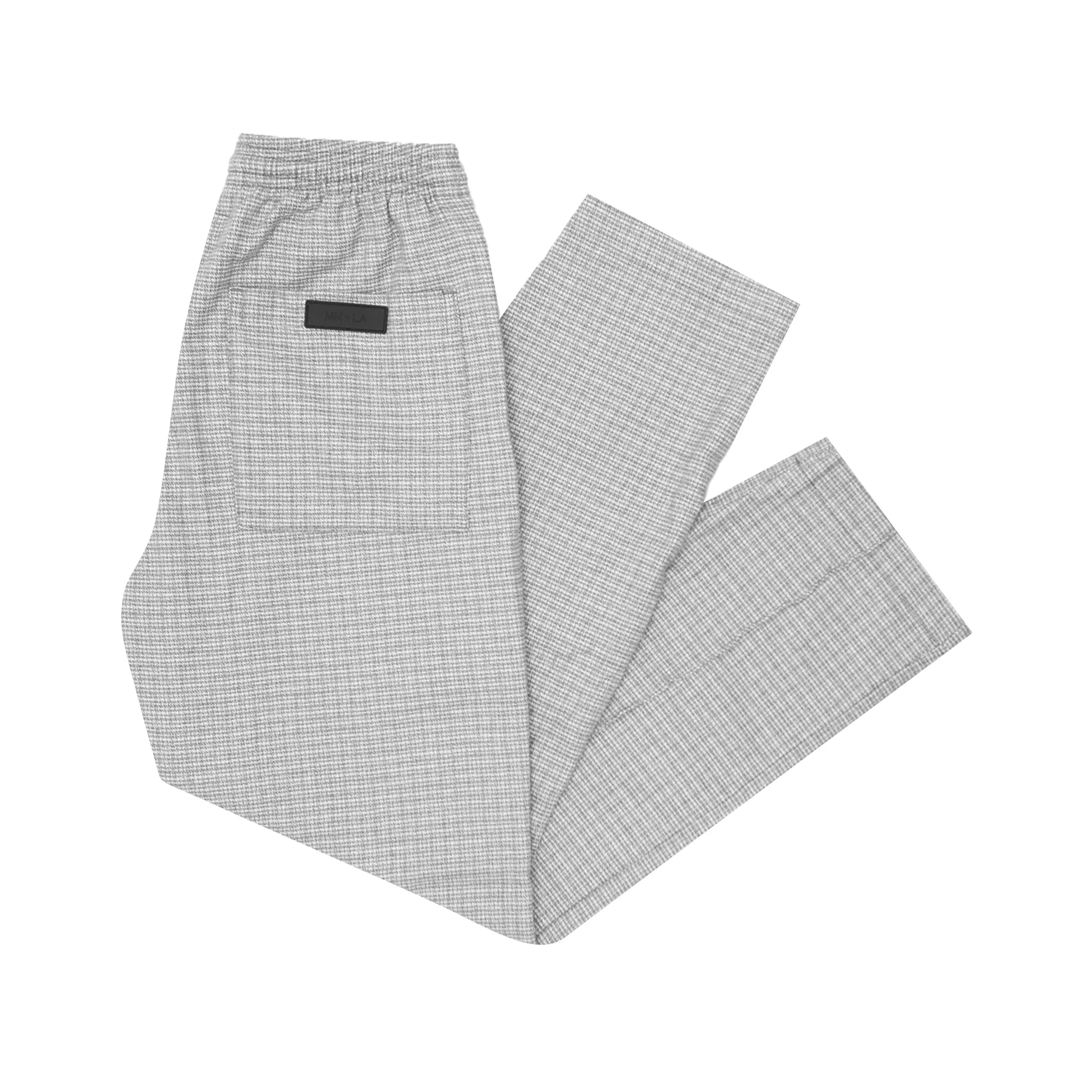 PLEATED WIDE LOUNGE PANTS IN WALL STREET GREY