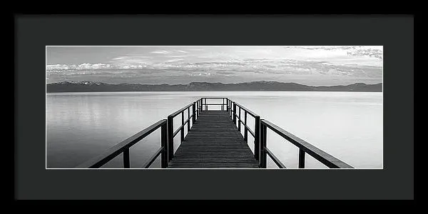 Pure State Of Mind Lake Tahoe Pier - Framed Print