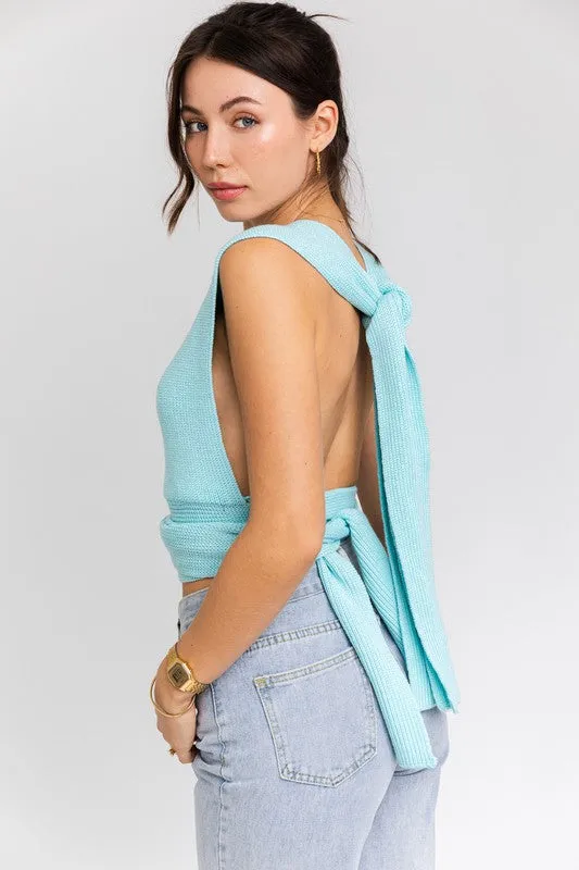 Racheal Multi-Tie Convertible Sweater Tank