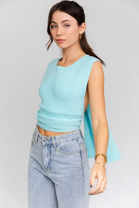 Racheal Multi-Tie Convertible Sweater Tank