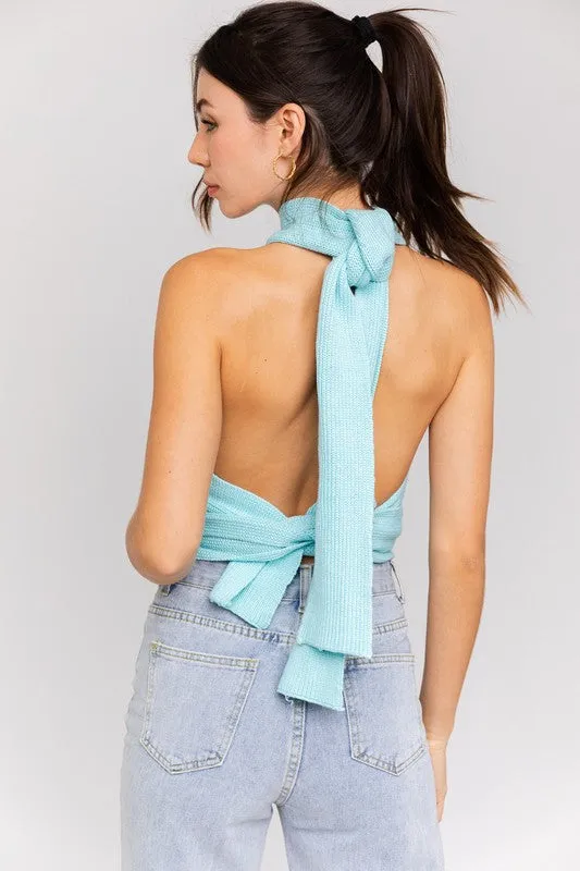 Racheal Multi-Tie Convertible Sweater Tank