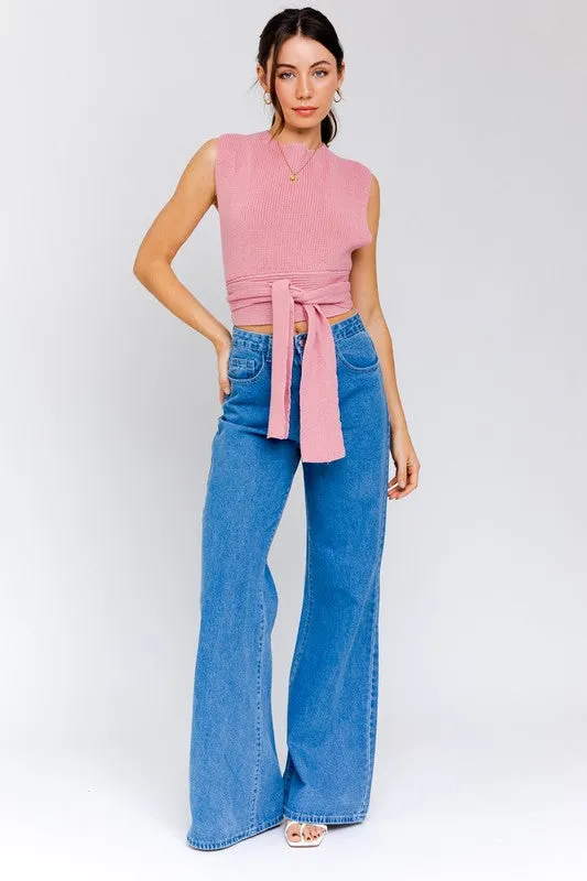 Racheal Multi-Tie Convertible Sweater Tank