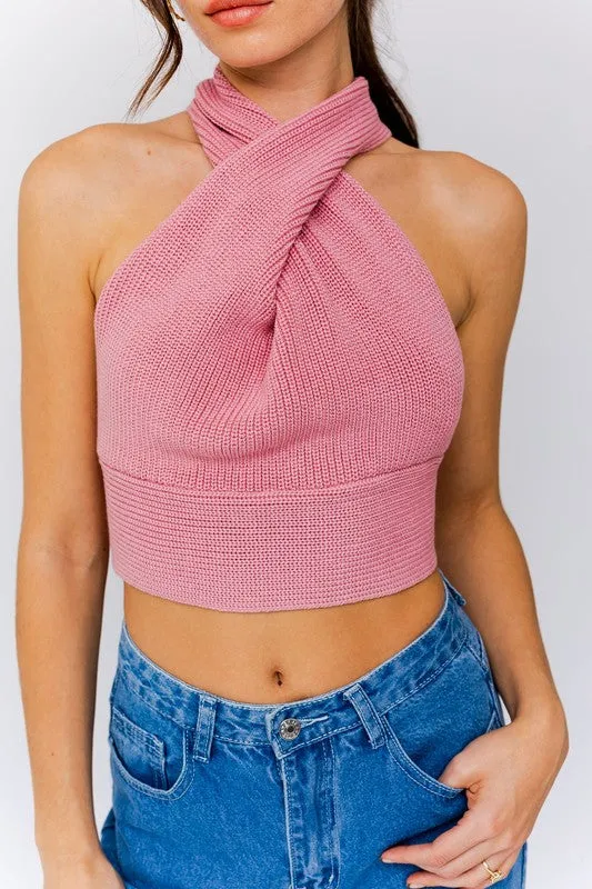 Racheal Multi-Tie Convertible Sweater Tank