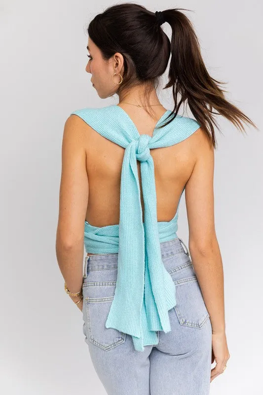 Racheal Multi-Tie Convertible Sweater Tank