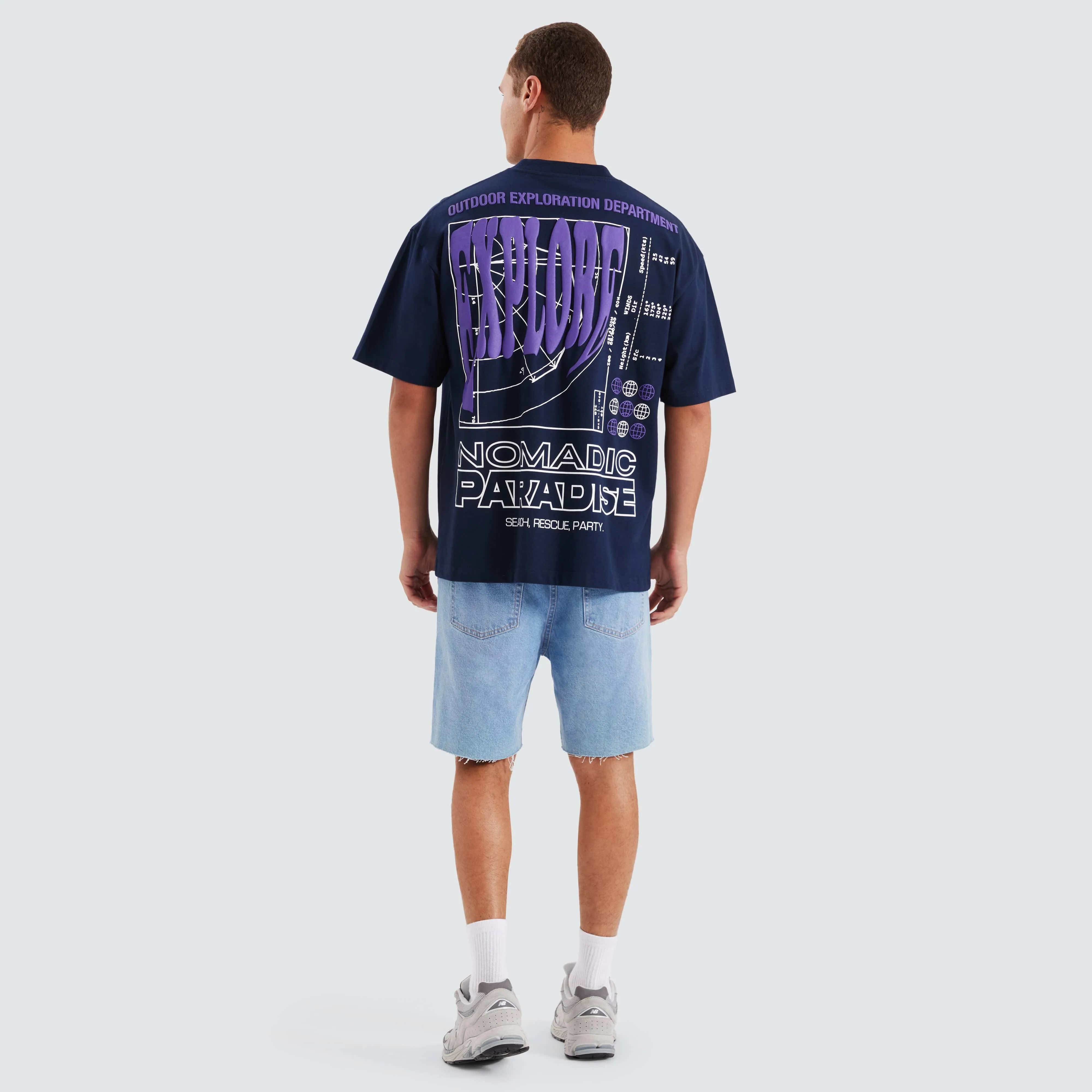 Radar Street Tee Navy Blue