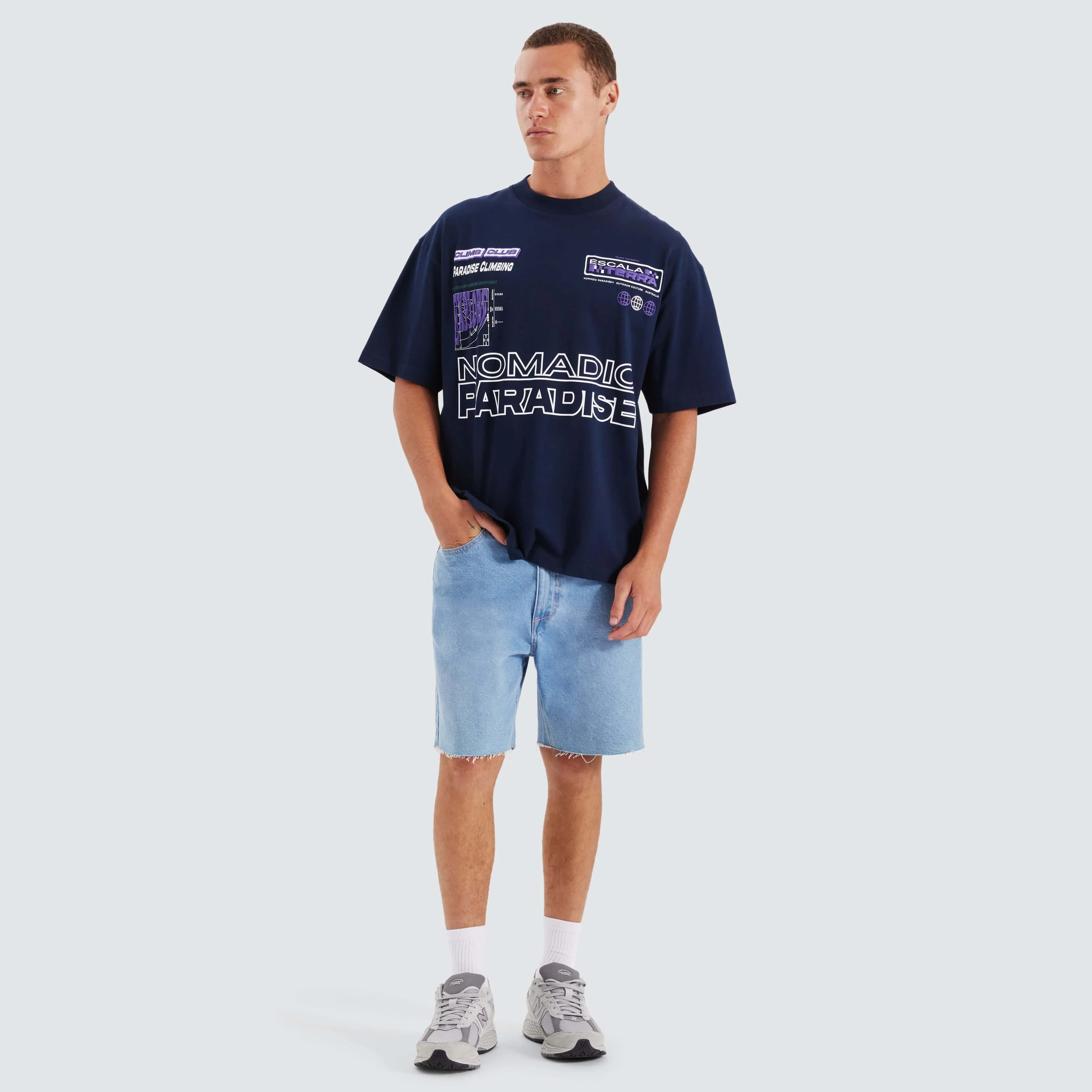 Radar Street Tee Navy Blue