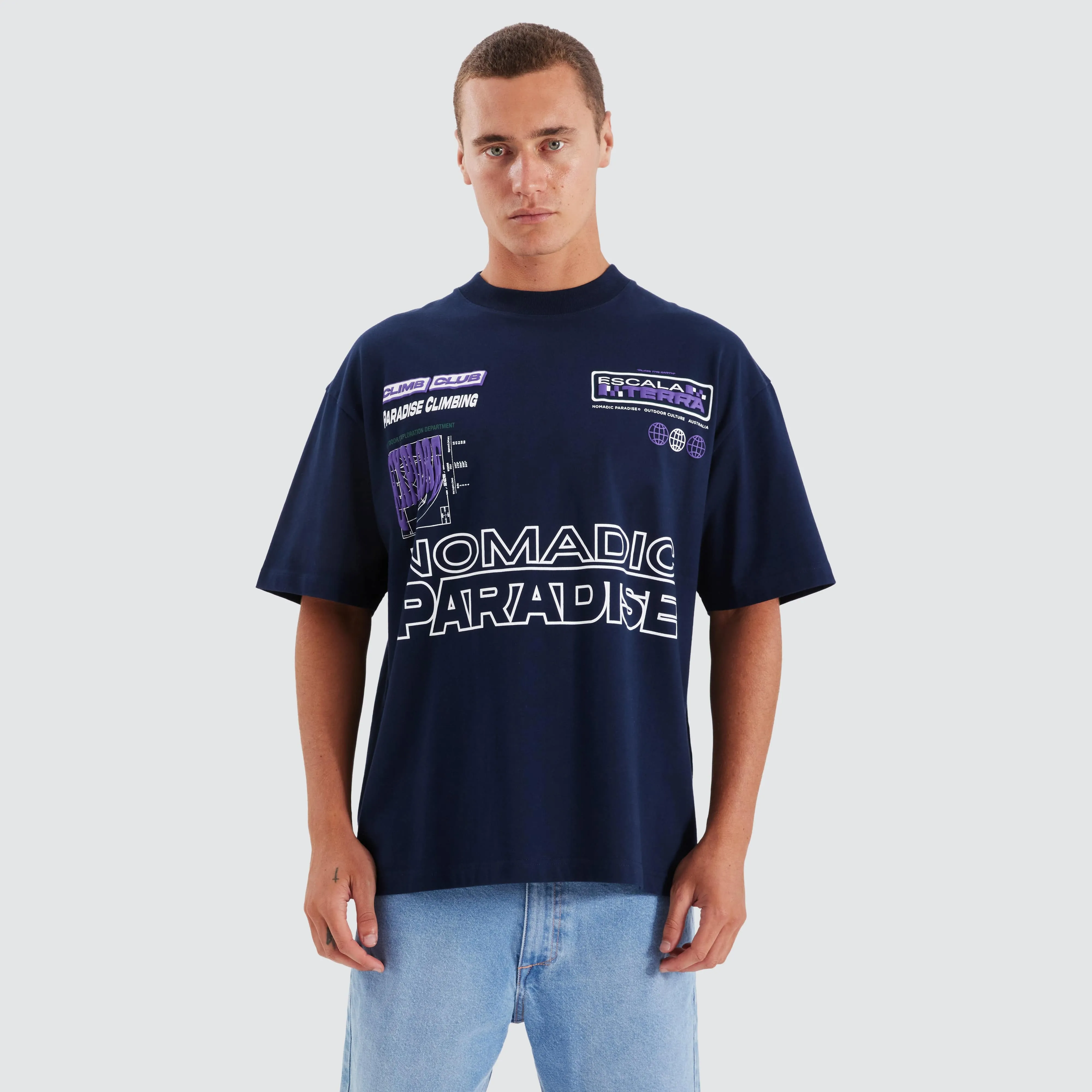 Radar Street Tee Navy Blue